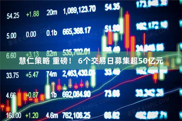 慧仁策略 重磅！ 6个交易日募集超50亿元