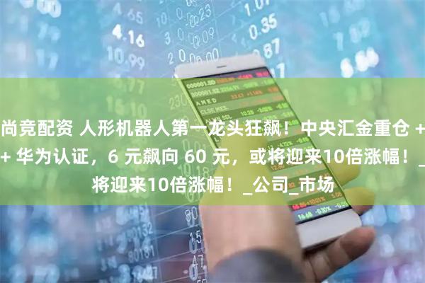 尚竞配资 人形机器人第一龙头狂飙!中央汇金重仓 + 外资猛抄 + 华为认证,6 元飙向 60 元,或将迎来10倍涨幅!_公司_市场